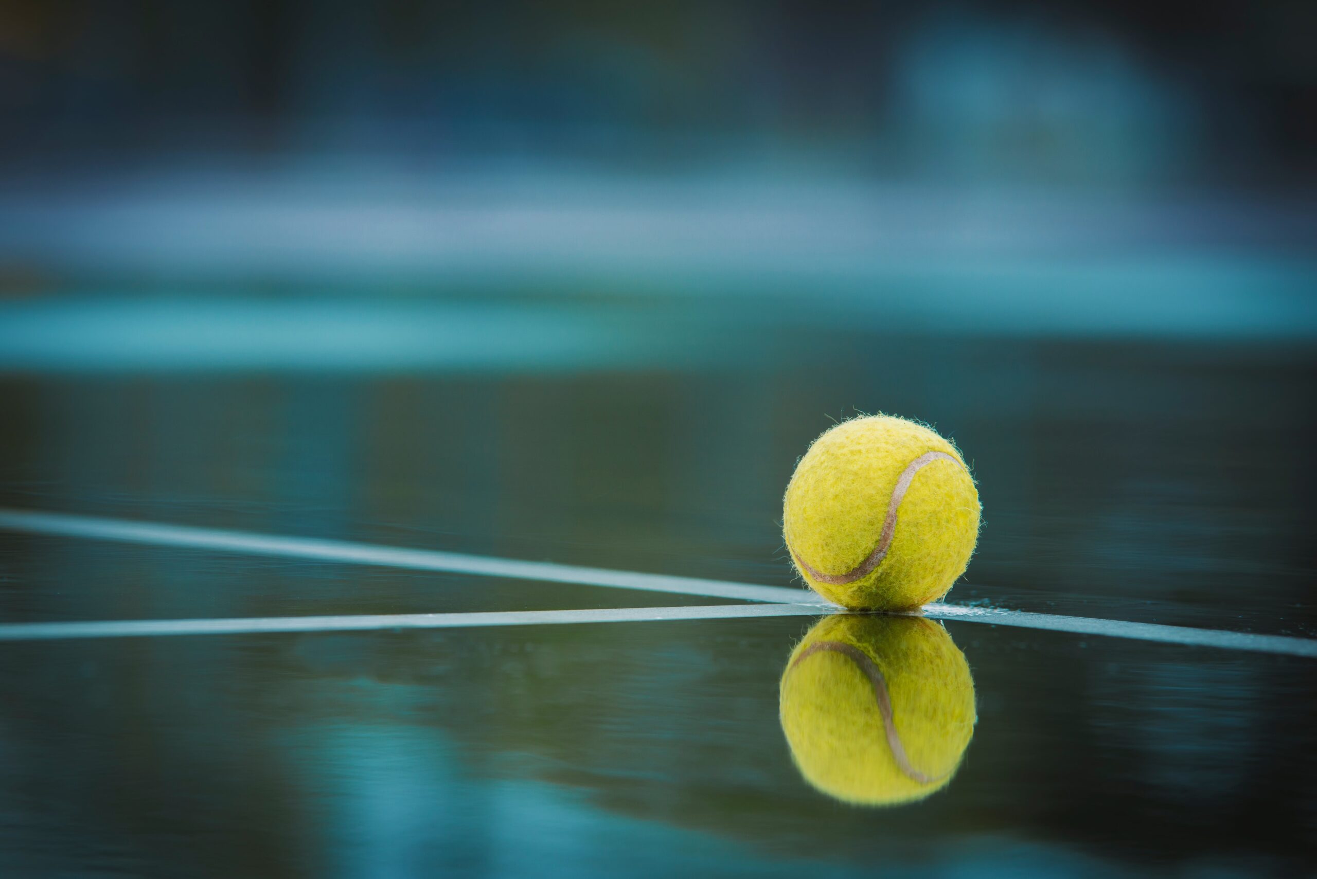 Yellow tennis ball